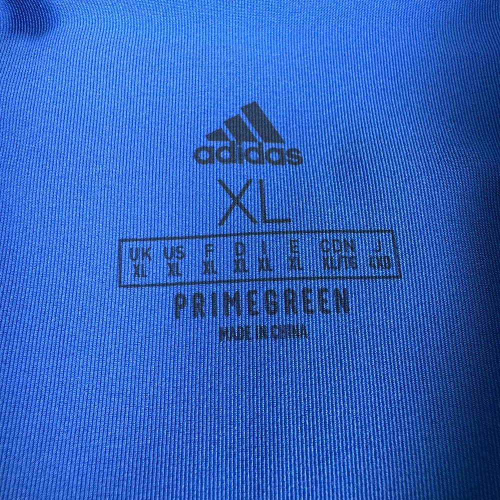 Adidas Golf Polo Shirt Mens XL Blue Primegreen ClimaLite Athletic Top - Picture 3 of 10